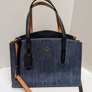 Coach Denim Charlie Carryall